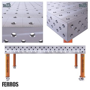 FERROS 3D 2000 x 1000 x 200 [4 nogi z kółkami L=550]