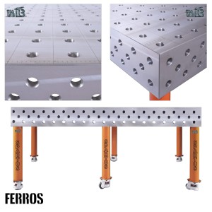 FERROS 3D 2400 x 1200 x 200 [6 nóg z kółkami L=550]