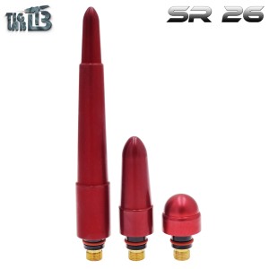 Korki zaciskowe  Custom SR17-26 red kpl