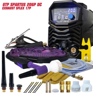 Spartus TIG 206p dc GTP exhaust sflex 17p 