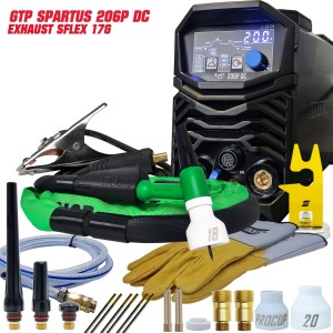 Spartus TIG 206p dc GTP exhaust sflex 17g