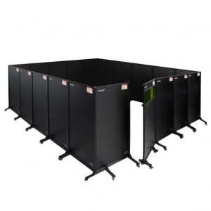 Zabudowa stanowiska 5560x5500 do spawania laserowego