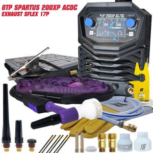 Spartus TIG 200XP acdc GTP exhaust sflex 17p